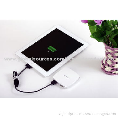 Portable Mini Power Banks with LED for Mobile Phones, MP3, Tablets, Print Logo Factory in Shenzhen